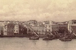 Immagine storica del porto di Trani