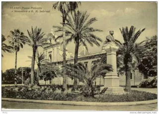Cartolina d'epoca di giardino