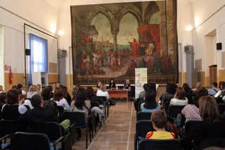 Sala conferenze con pubblico