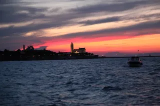 Tramonto sul mare