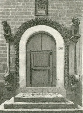 Il portale di San Giacomo in una xilografia del 1898