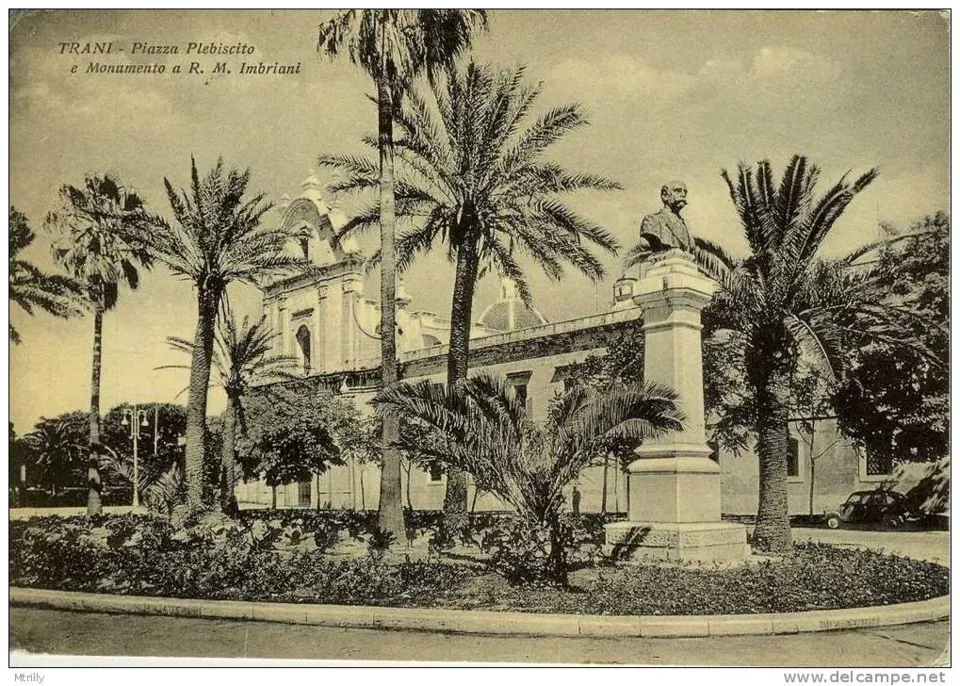 Cartolina d'epoca di giardino