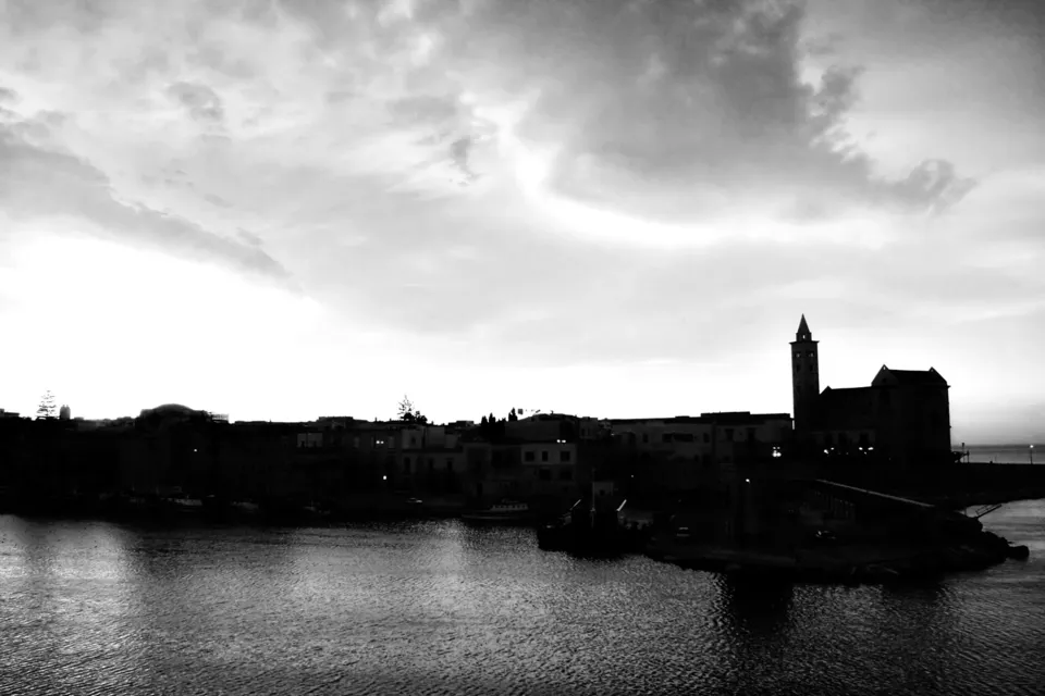 Skyline in bianco e nero