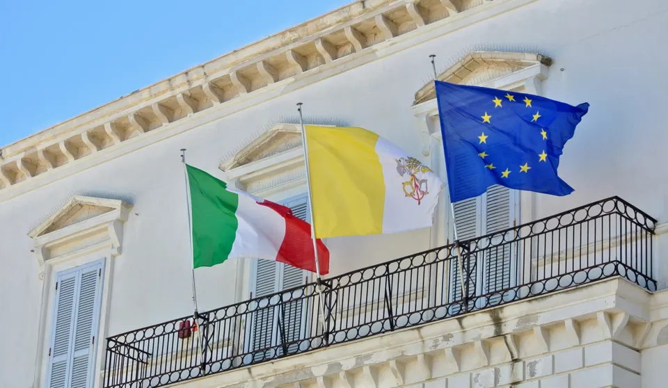 L’esterno della sede del Museo della macchina per scrivere in piazza Duomo
