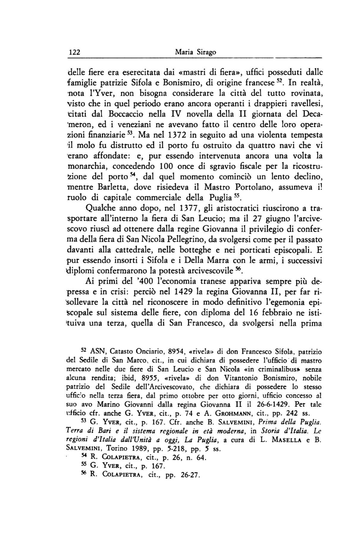 Pagina 122 — Maria Sirago, Archivio Storico Pugliese, 1998