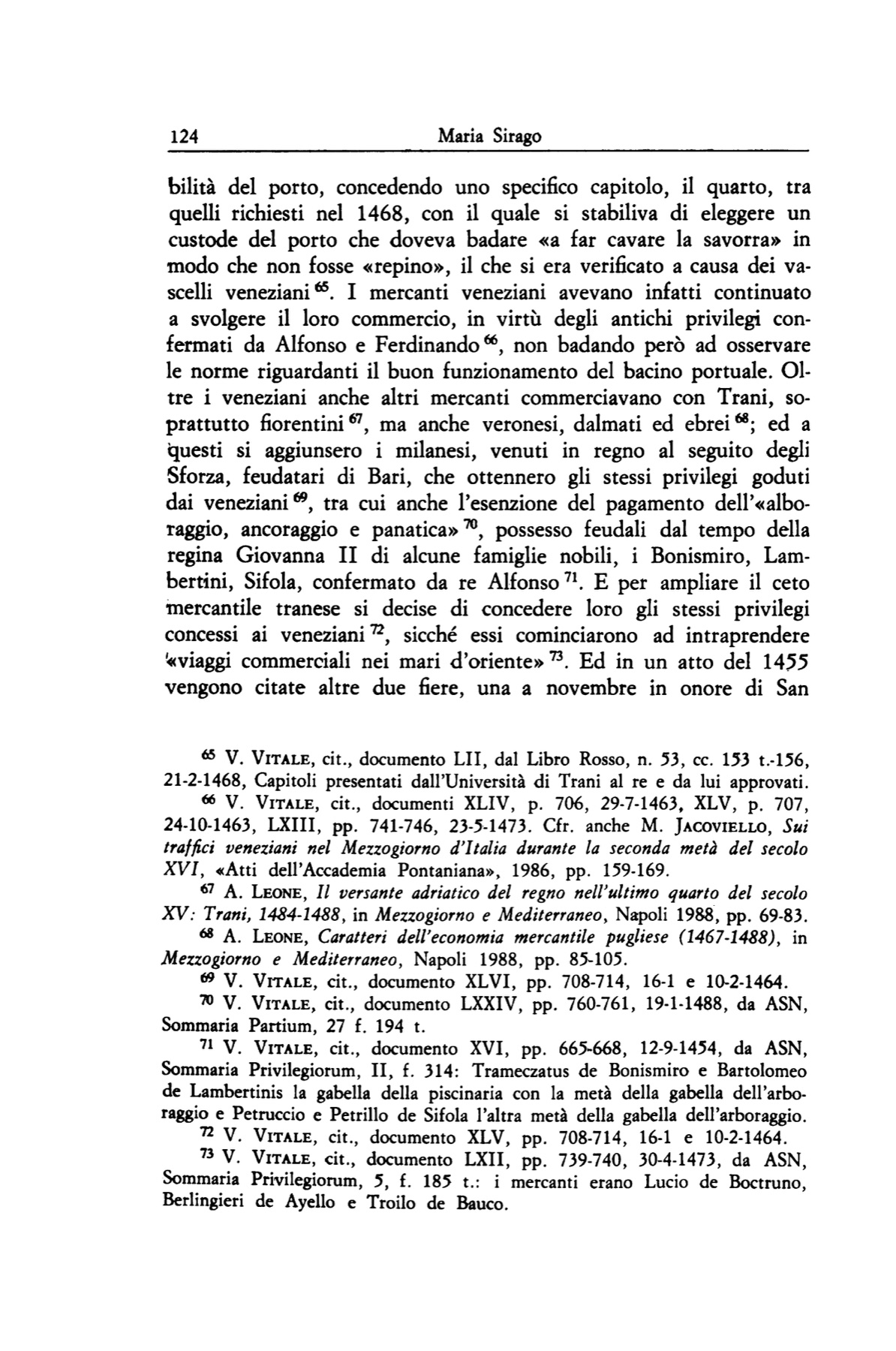 Pagina 124 — Maria Sirago, Archivio Storico Pugliese, 1998