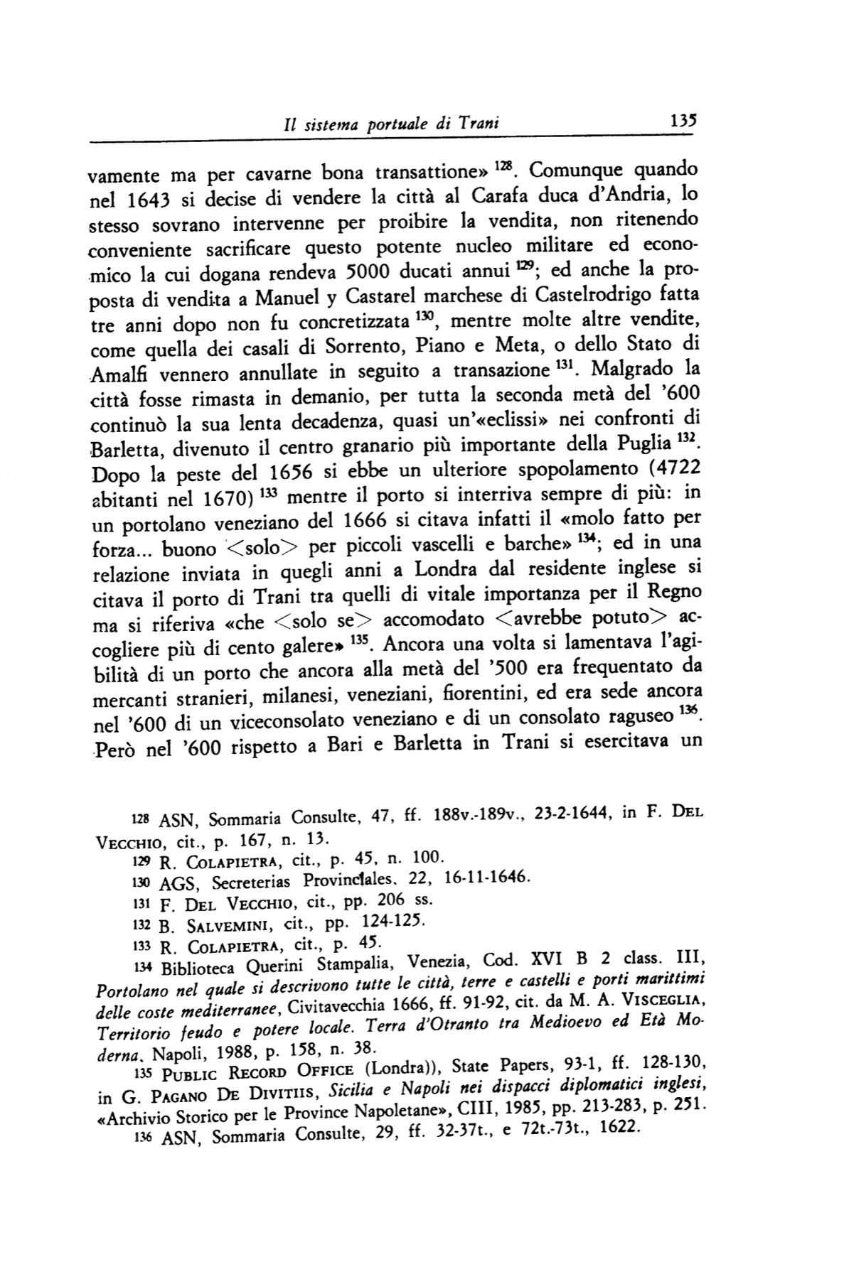Pagina 135 — Maria Sirago, Archivio Storico Pugliese, 1998
